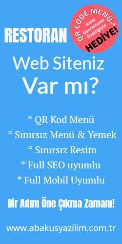 QR Kod Menü - Restoran Web Sitesi